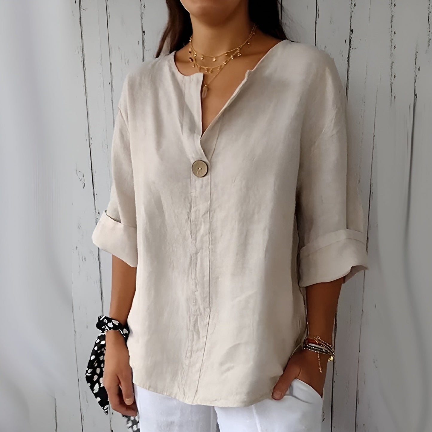 Anita™ | Chemise élégante en lin (50 % de réduction)